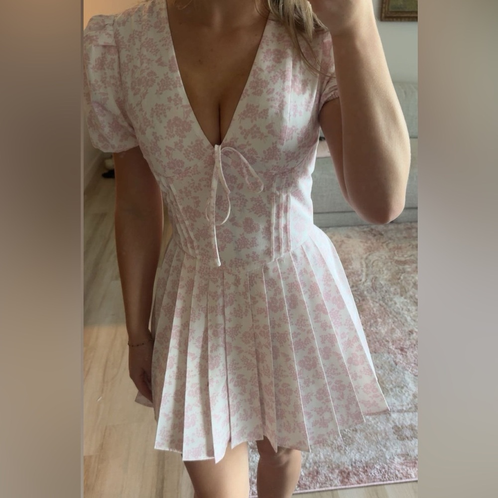 Rubie's Pink Floral Mini Dress